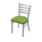 Holland Bar Stool Co 400 Jackie 18" Chair with Anodized Nickel Finish and Canter Kiwi Green Seat 40018AN009 - alternate 1